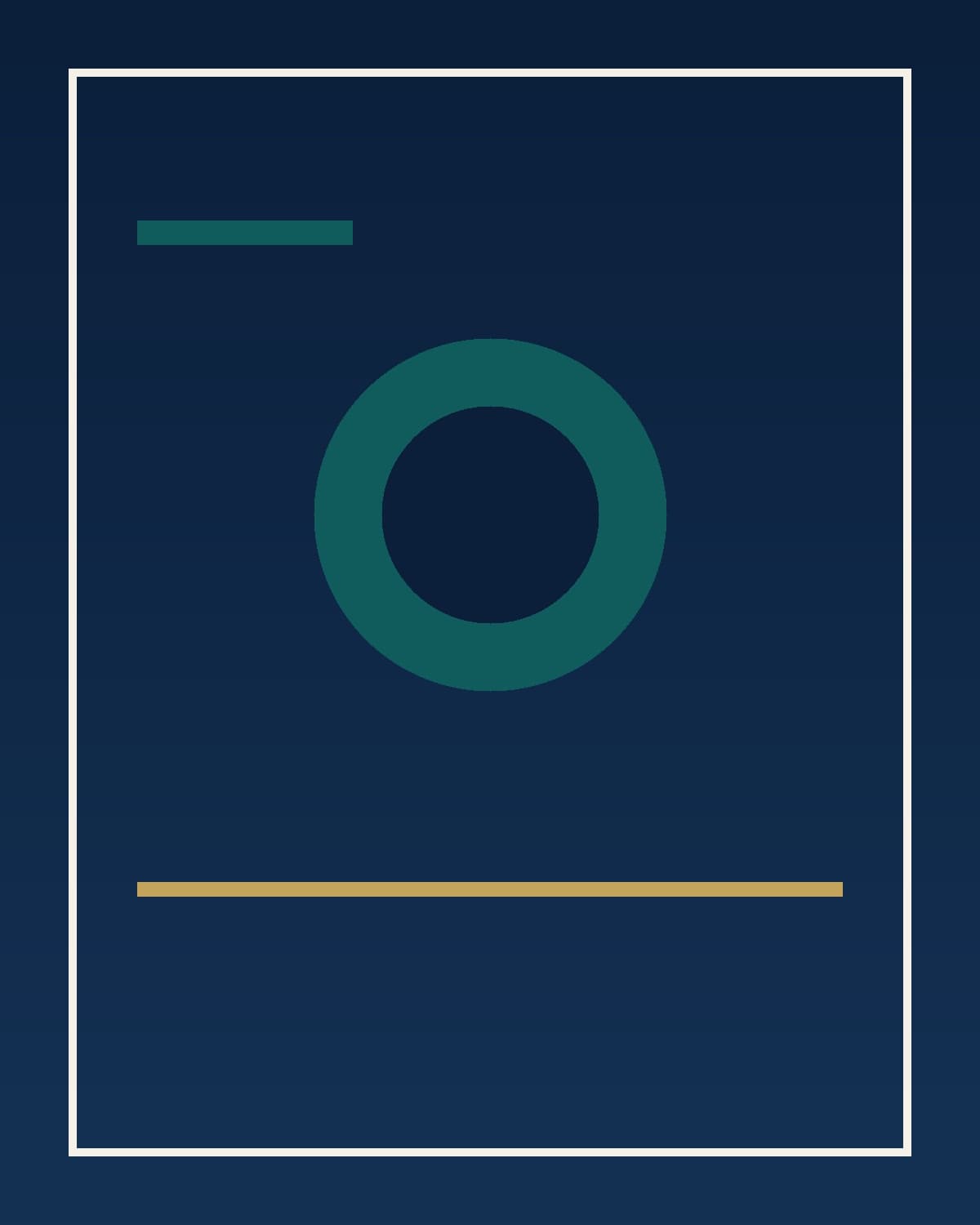 Abstract navy plate standing in for a counsel’s desk